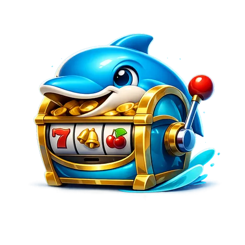 Dolfwin online casino section promo image with premium 3D dolphin mascot on clean background